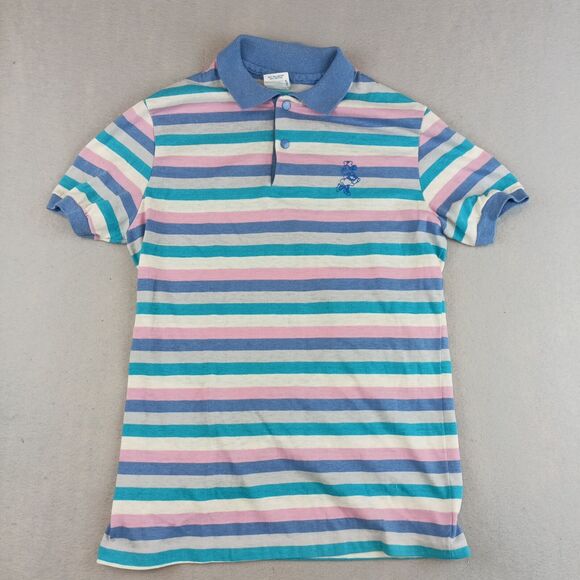 Disney Multicolor Striped Short Sleeve Polo - Picture 1 of 11
